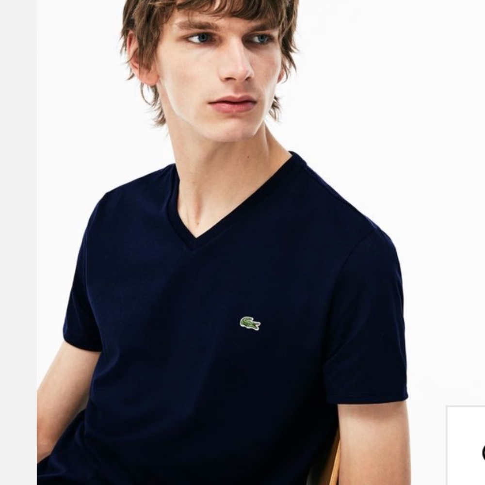 Men’s Lacoste navy shirt